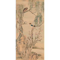 柳緑桃紅図 - 与謝蕪村 - 日本画 - 名画 - Canon Creative Park
