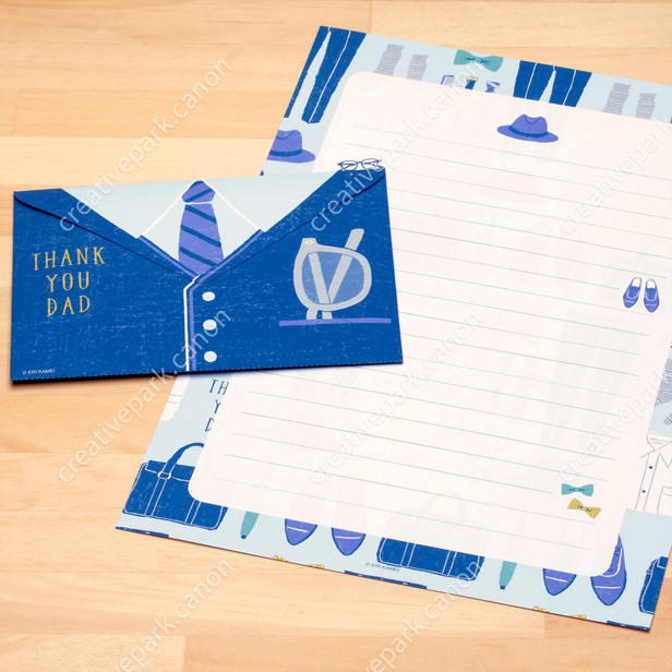 父の日 0001 夏 便箋 カード Canon Creative Park