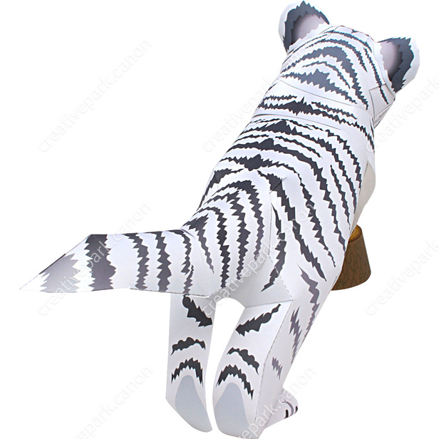 Tigre branco 3D na selva da fantasia · Creative Fabrica