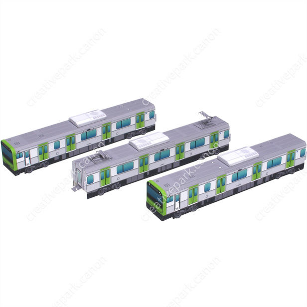 E235“山手线(Yamanote Line)” 微缩模型- 机车- 交通工具- 纸模型