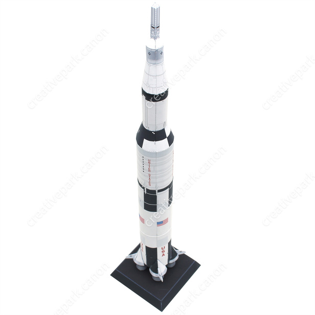 1:300 Scale USS Saturn V Rocket and Launch Pad DIY Handcraft PAPER MODEL KIT ax 