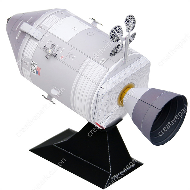 アポロ司令 機械船 簡易版 Nasa リアルクラフト 宇宙 ペーパークラフト Canon Creative Park