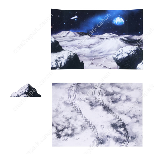 Diorama (Surface of the Moon) - Dioramas - Realistic Crafts/Space - Paper  Craft - Canon Creative Park