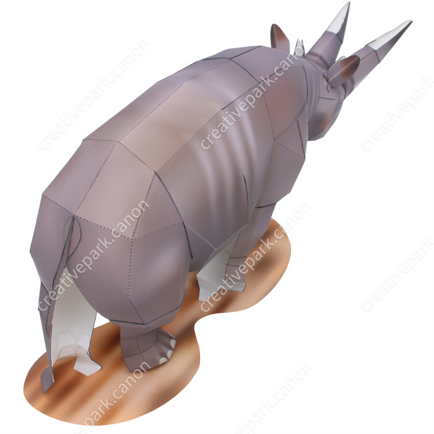 アルシノイテリウム 先史時代の動物 リアルクラフト 動物 ペーパークラフト Canon Creative Park