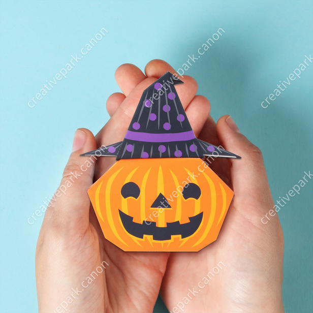 かぼちゃのランタン 折り紙 アート Canon Creative Park
