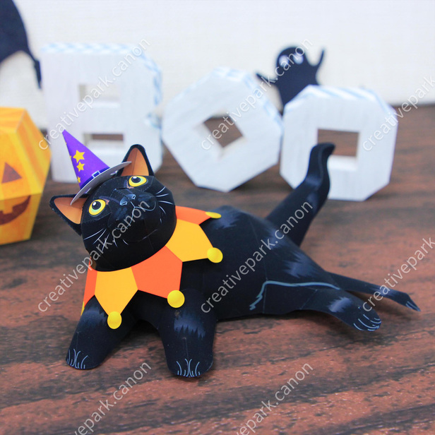 黒猫（ハロウィン） - かわいい動物シリーズ - 動物