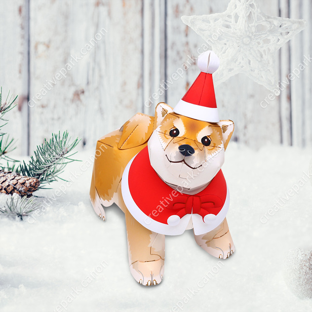Shiba Inu (Christmas) - Pet Series - Animals - Paper Craft - Canon ...