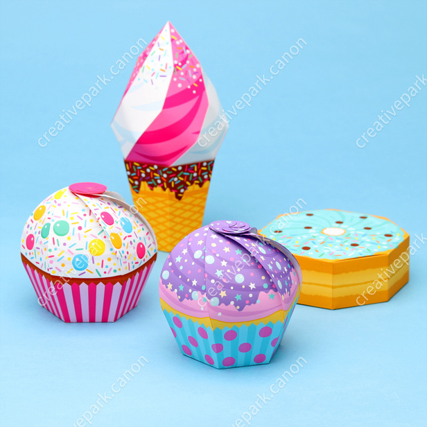 Katie カップケーキデザイン かごバッグ ボックス（カップケーキ 02） - その他 - ボックス/ケース - ホーム