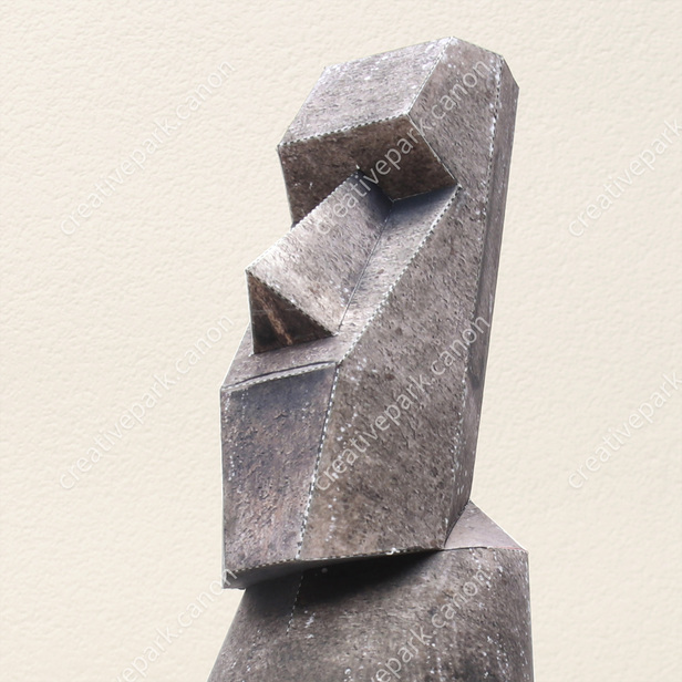 Moai Statues of Easter Island, Chile Mini Version - Beginner Series -  Architecture - Paper Craft - Canon Creative Park