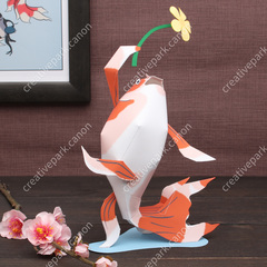 浮世絵　金魚フィギュア　ハンドメイド　歌川国芳 楽天市場】歌川国芳 フィギュア 金魚 酒のざしき 海洋堂 miniQ