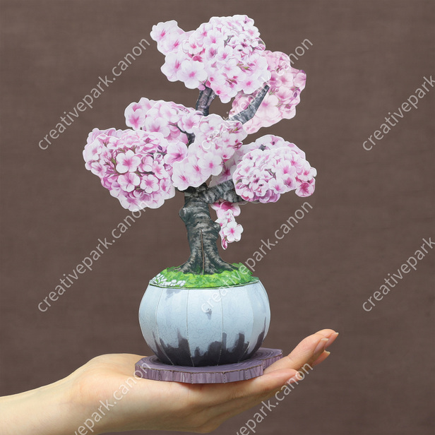 Bonsai Paper Craft Cherry Blossoms Ornamental Plant Plants Home And Living Canon Creative Park