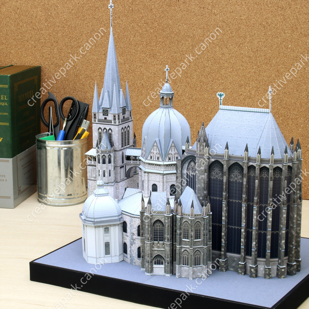Palatine Chapel of Charlemagne Germany Aachen Cathedral Paper Model 3D Puzzle 