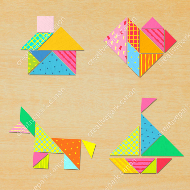 Puzzles de formas geométricas - Puzzles - intelectual - Arte de papel Creative