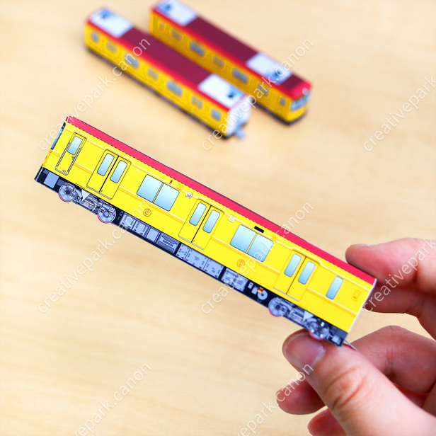 Fuera de monitor Monasterio Special Train Car Tokyo Metro 1000 series Miniaturas en papel - Locomotoras  - Vehículos - Arte de papel - Canon Creative Park