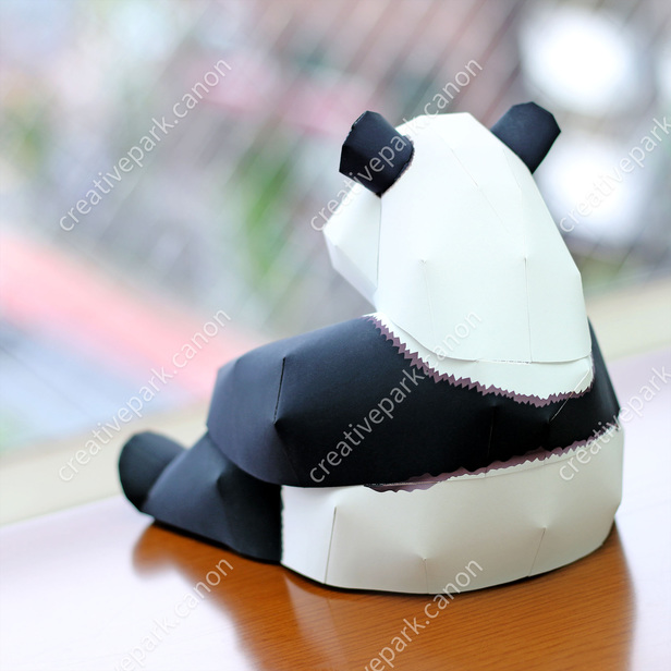Giant Panda (Big) - Pet Series - Animals - Paper Craft - Canon Creative Park