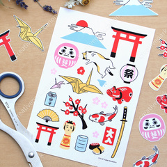 Japanese Craft Stickers Japanese Stickers Paper Stickers Reference A7396 