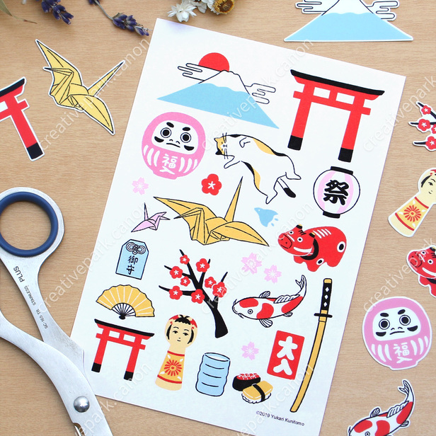 Sticker (Japanese-style pattern) - Stickers - Home and Living - Canon  Creative Park