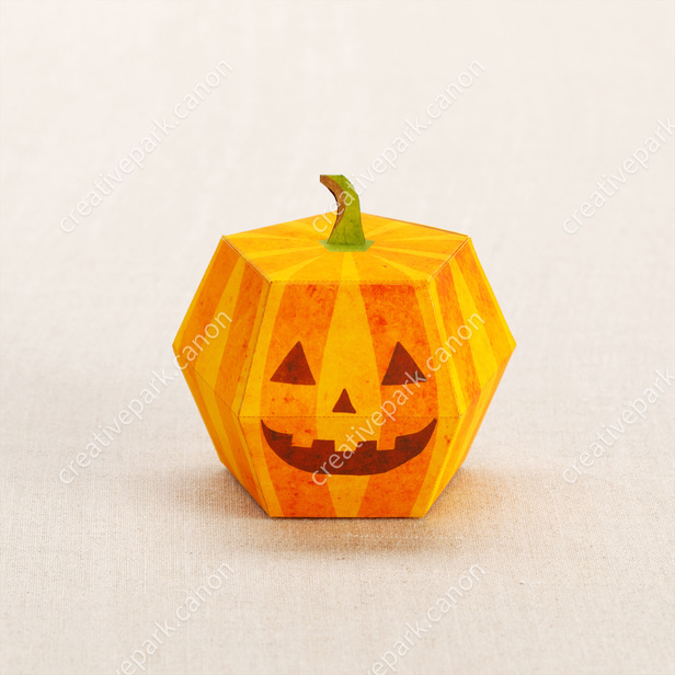 Тыква из бумаги на Хэллоуин. Оригами