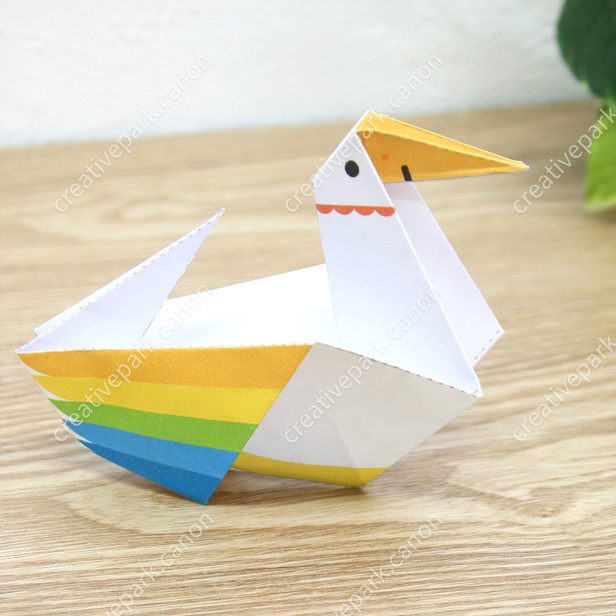 ORIGAMI – Pato de papel – Paper duck – Clube da Aninha