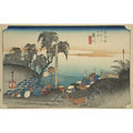 東海道五十三次之内 庄野 白雨 - 歌川広重 - 日本画 - 名画 - Canon