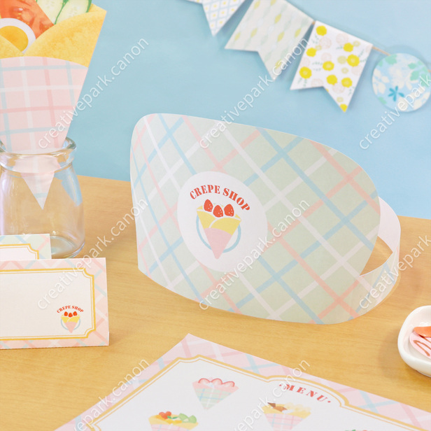 ごっこ遊び クレープ屋さんセット あそぶ 知育 ペーパークラフト Canon Creative Park