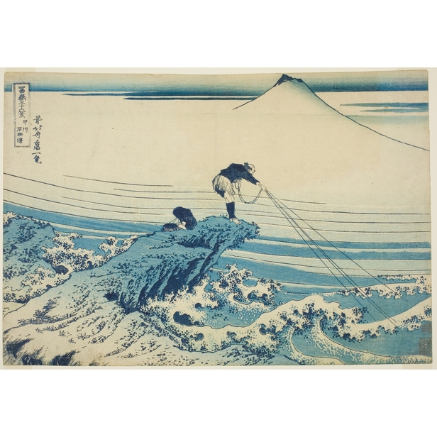 初版限定300部 ドラえもん浮世絵 富嶽三十六景 甲州石班澤 葛飾北斎