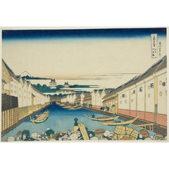 Nihonbashi Bridge in Edo, from the series “Thirty-six Views of