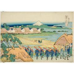 初売りセール Mount Fuji Seen from the Senju Pleasure Quarter, from the 版画