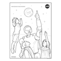 International Space Station Coloring Sheet - NASA - Collaboration - Paper  Craft - Canon Creative Park