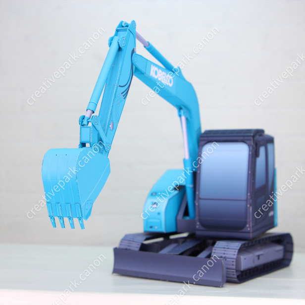 Excavator SK75SR-7 - Automobiles - Vehicles - Paper Craft