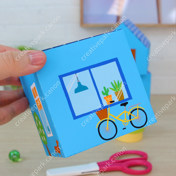 おうちのつみ箱（あお） - あそぶ - 知育 - ペーパークラフト - Canon