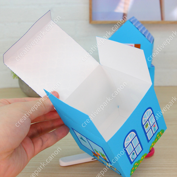 おうちのつみ箱（あお） - あそぶ - 知育 - ペーパークラフト - Canon