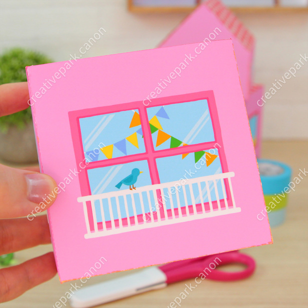 おうちのつみ箱（ピンク） - あそぶ - 知育 - ペーパークラフト