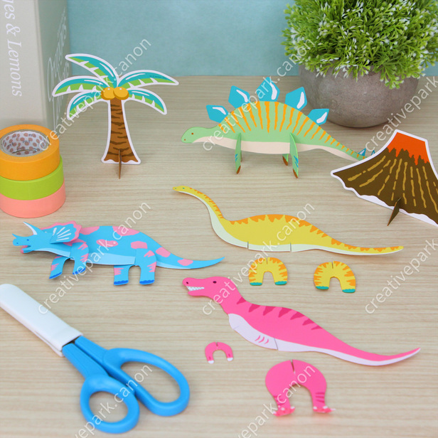 Easy mini dinosaur - Beginner Series - Toys - Paper Craft - Canon Creative  Park