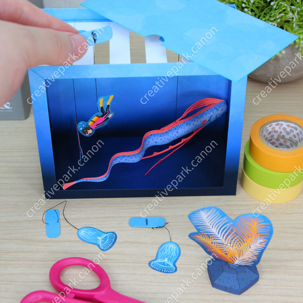 海の生き物 ペーパークラフト アルバム素材 色紙素材 ダイカット