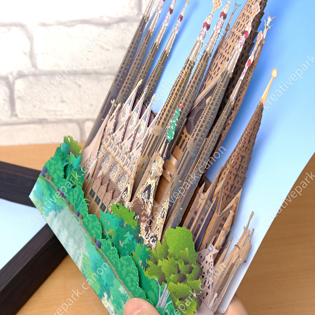 サグラダ ファミリア レリーフ ペーパーレリーフ アート Canon Creative Park