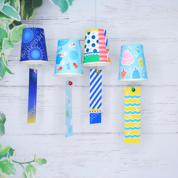 Paper cup balloons (Summer) - String Decorations - Hanging