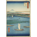 名所江戸百景 南品川鮫洲海岸 - 歌川広重 - 日本画 - 名画