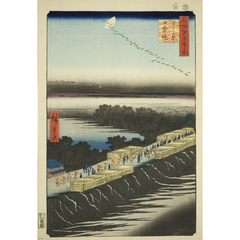 名所江戸百景 よし原日本堤 - 歌川広重 - 日本画 - 名画 - Canon