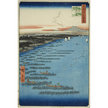 浮世絵復刻版画　歌川広重　名所江戸百景 「南品川鮫洲海岸」 額装 南品川鮫洲海岸」（名所江戸百景） 歌川広重｜東京伝統木版画