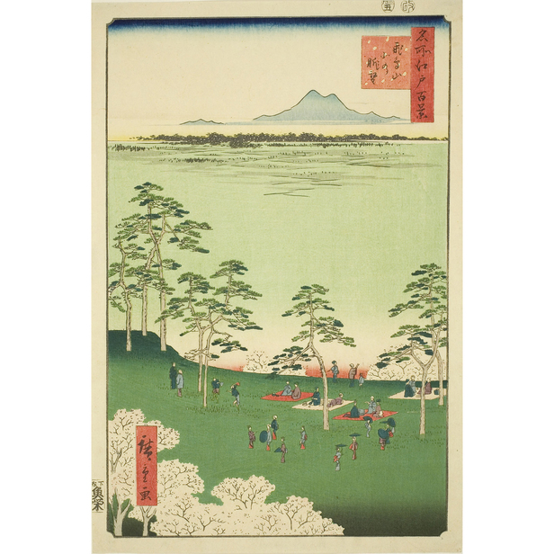 名所江戸百景 飛鳥山北の眺望 - 歌川広重 - 日本画 - 名画 - Canon Creative Park