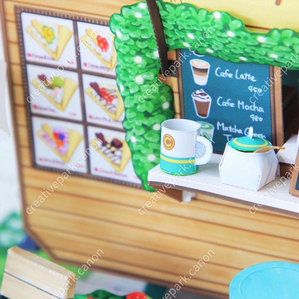 Miniature world (Café) - Play - Educational - Paper Craft - Canon