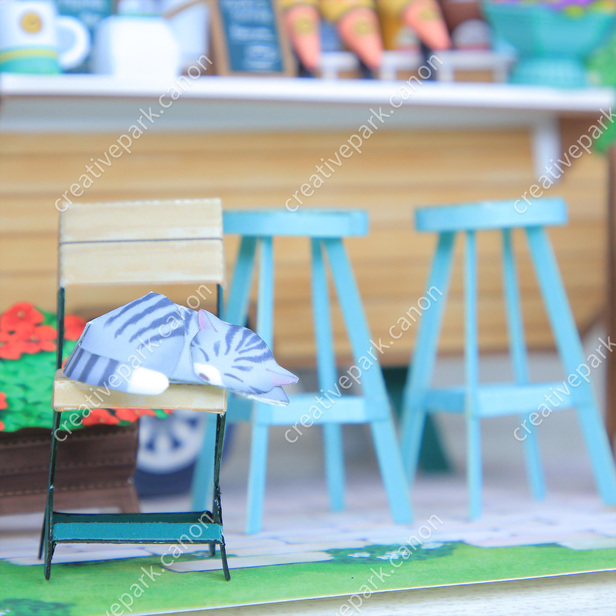 Miniature world (Café) - Play - Educational - Paper Craft - Canon