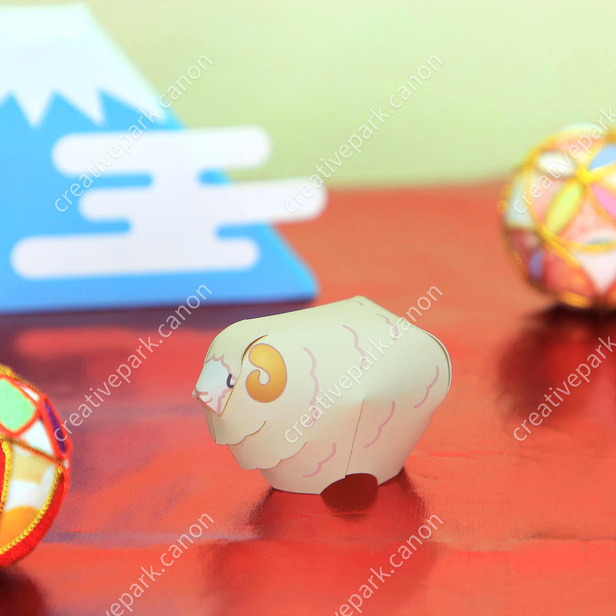 ヒツジ - クラフトはがき - しかけ年賀 - 年賀状 - Canon Creative Park