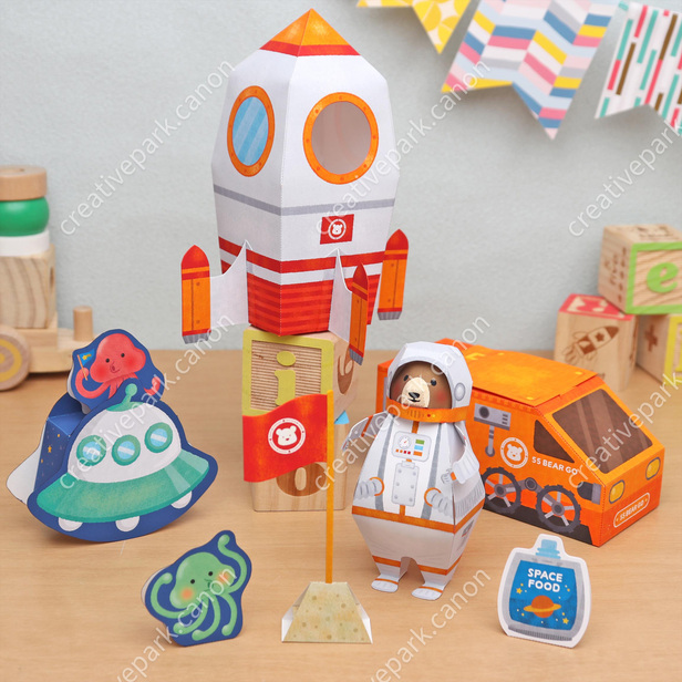 ミニチュアドールセット（くまの宇宙飛行士） - あそぶ - 知育
