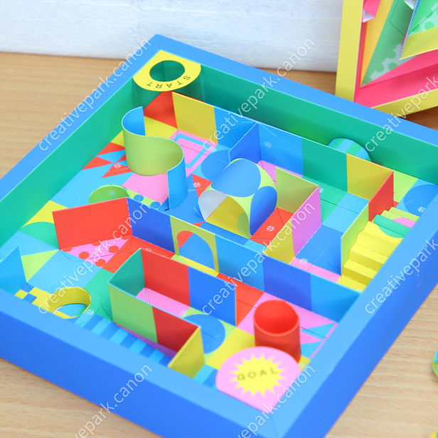 立体迷路ミニ(四角) - ゲーム - 知育 - ペーパークラフト 立体迷路ミニ(四角) - ゲーム - 知育 - ペーパークラフト