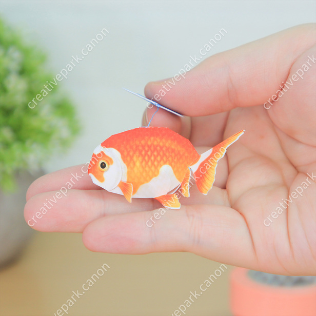 人気定番の - 江戸錦（金魚） 水族館シリーズ ペーパークラフト - 動物 - 工芸品