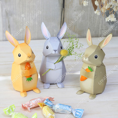 10pcs 36x52cm New Rabbit Craft Paper Florists Diy Material Package