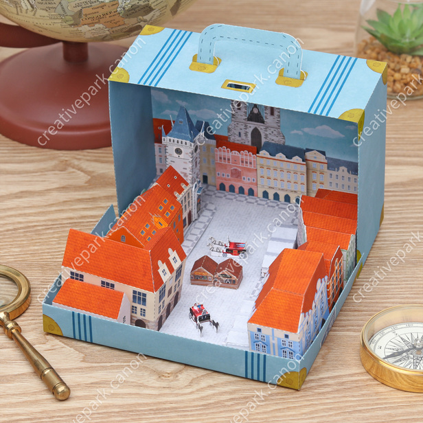 Diorama (Trunk Type / Prague ) - Miniature world - Toys - Paper