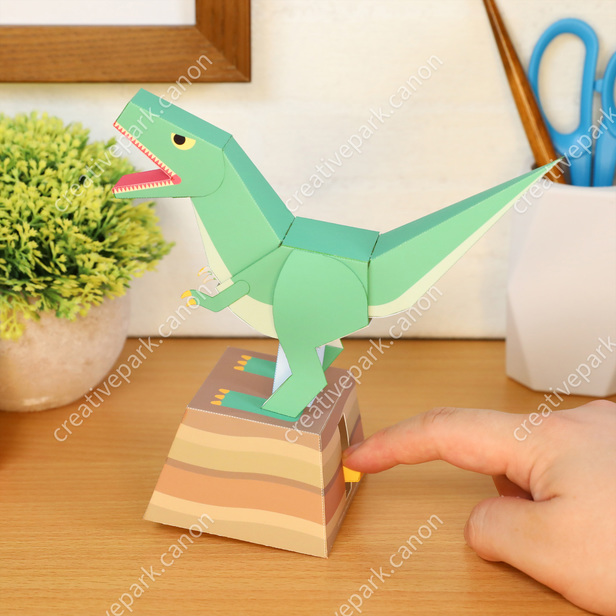 Tyrannosaurus (Moving toy) - Moving toy / Mechanical Toy - Toys - Paper  Craft - Canon Creative Park